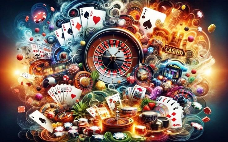 Roulette wheel and betting felt